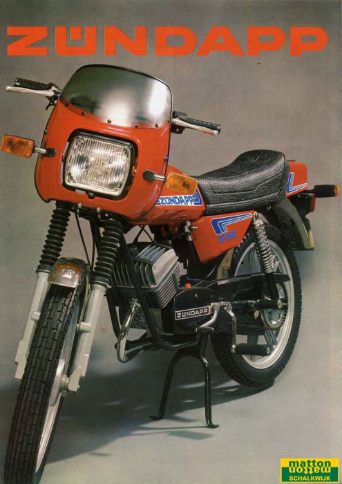 6860121 Modeloverzicht van Zundapp van het jaar 1981