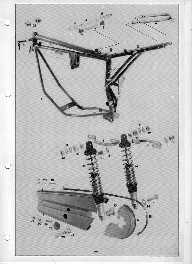 8600447 Zundapp Famel Frame KS/GTS Super